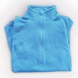 Patagonia Womens M Capilene 3 Midweight Hiking 1/4 Zip Pullover Blue Gorpcore
